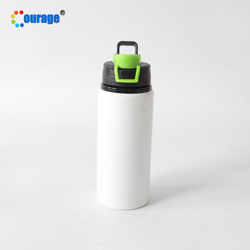 600ML outdoor portable sport aluminum water bottle sublimation for custom