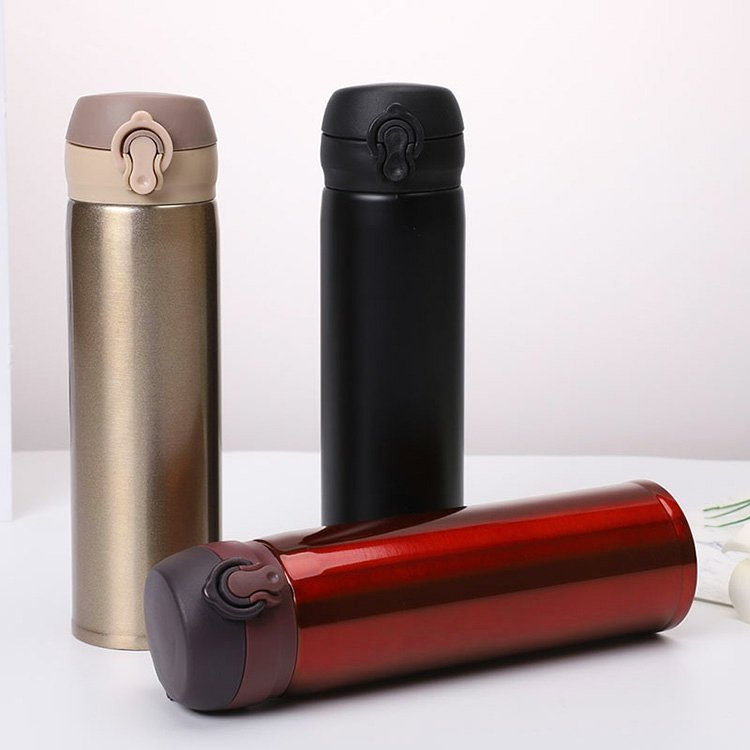Stainless Steel Thermos Coffee Travel Mug Outdoor Sports Accessories Vacuum Insulated Water Bottle With Leak proof Locking