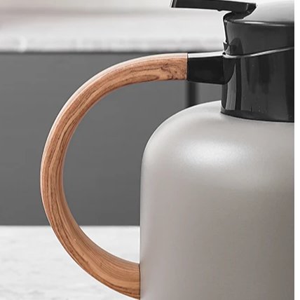 Niceone 2000ML 24 Hour Eco-Friendly Pretty Glass Inner Stainless Steel Thermos Vacuum Flask