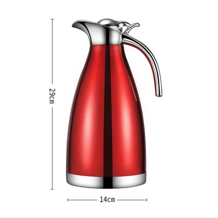 Colorful Kettle 1500ml 2000ml Stainless Steel 304 Thermos Jug Insulated Water Tea Coffee Pot Vacuum Flask