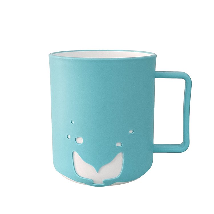 Custom Logo Eco Friendly Wide Mouth 400ml 14oz Tumbler Tea Cup with PP Plastic Handle Coffee Mug