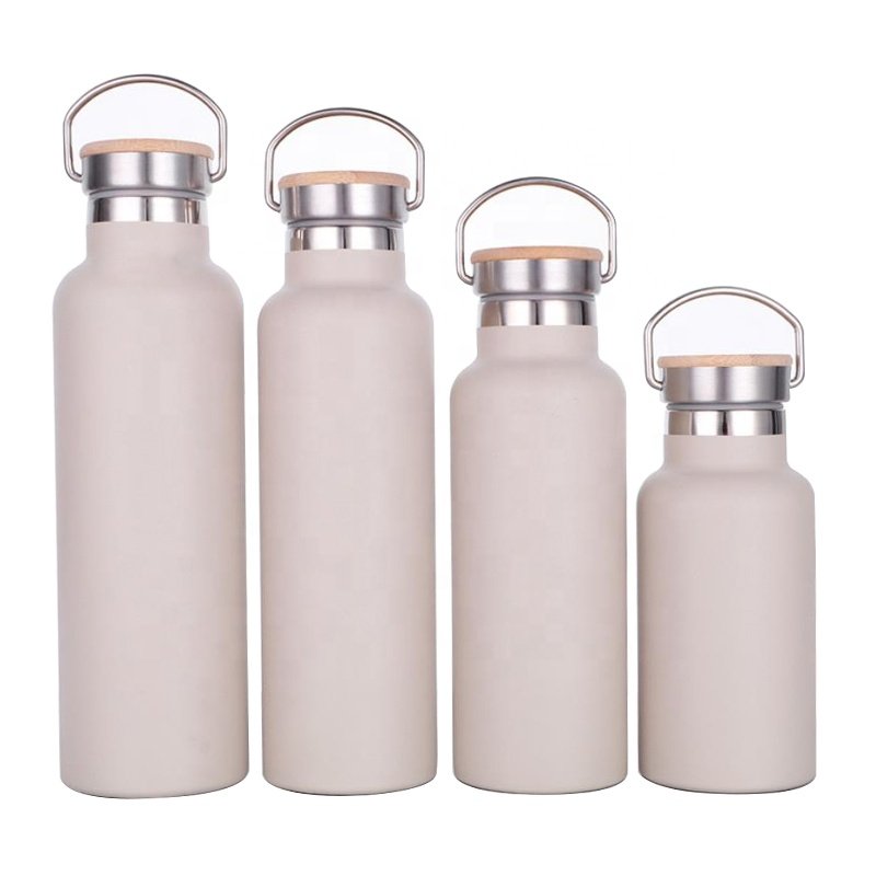 BPA free double wall stainless steel tumbler vacuum thermo flask steel vacuum flask with handle