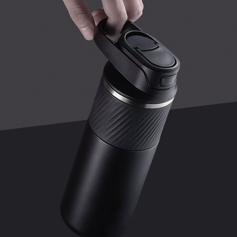 17oz Sports Water Bottle Vacuum Insulated Stainless Steel Water Bottle Modern Double Walled, Simple Thermo Mug