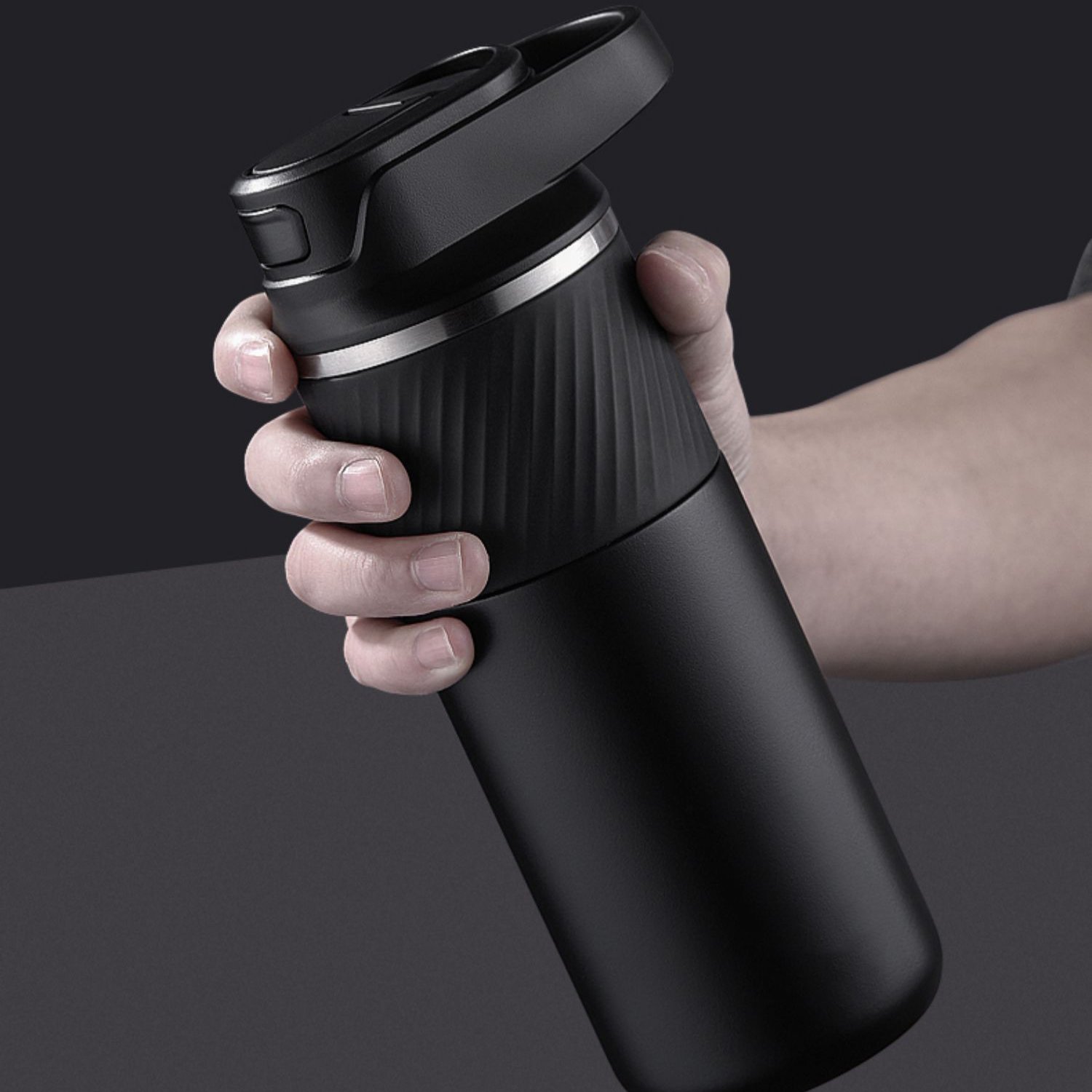 17oz Sports Water Bottle Vacuum Insulated Stainless Steel Water Bottle Modern Double Walled, Simple Thermo Mug