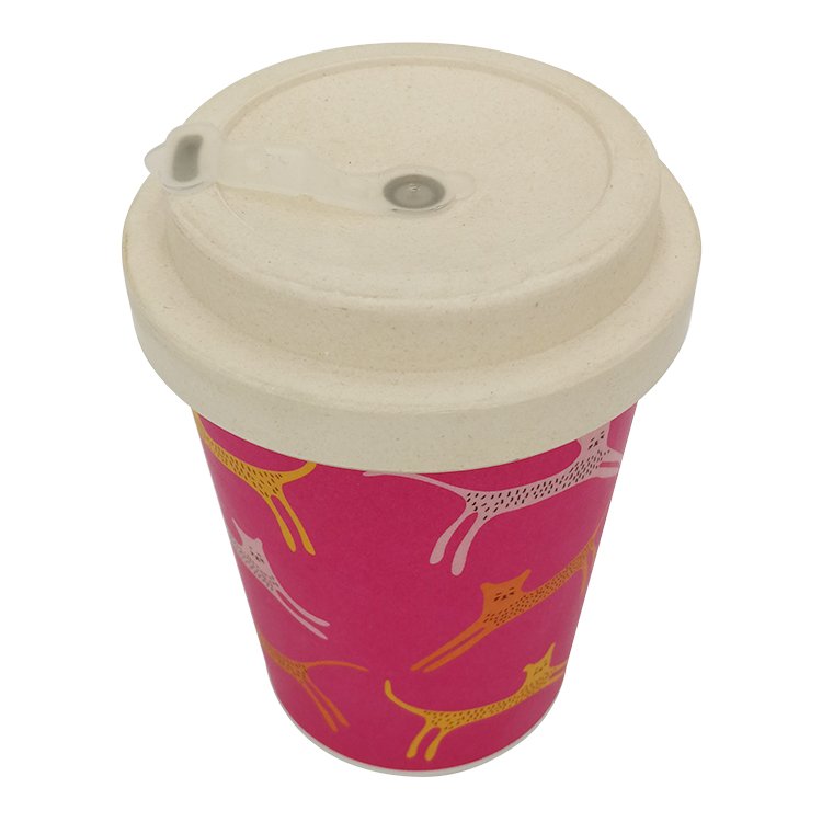 300ml single wall Coffee water bottles Eco Friendly Reusable Recycle Biodegradable Coffee Japan bamboo Coffee Mug