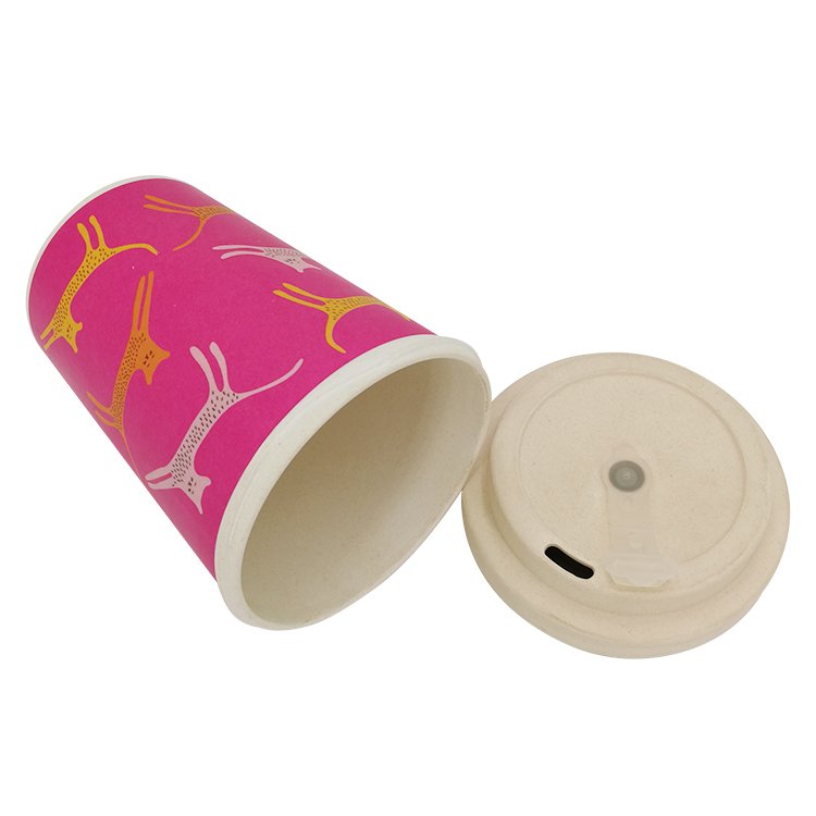 300ml single wall Coffee water bottles Eco Friendly Reusable Recycle Biodegradable Coffee Japan bamboo Coffee Mug