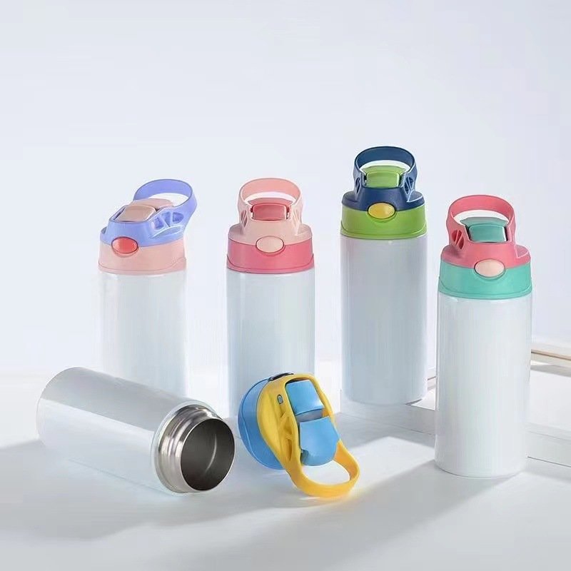 Custom Termos Sublimation Stainless Steel Thermos Bouncing Water Bottles Water Coffee Mugs Tumbler Cups Blank White