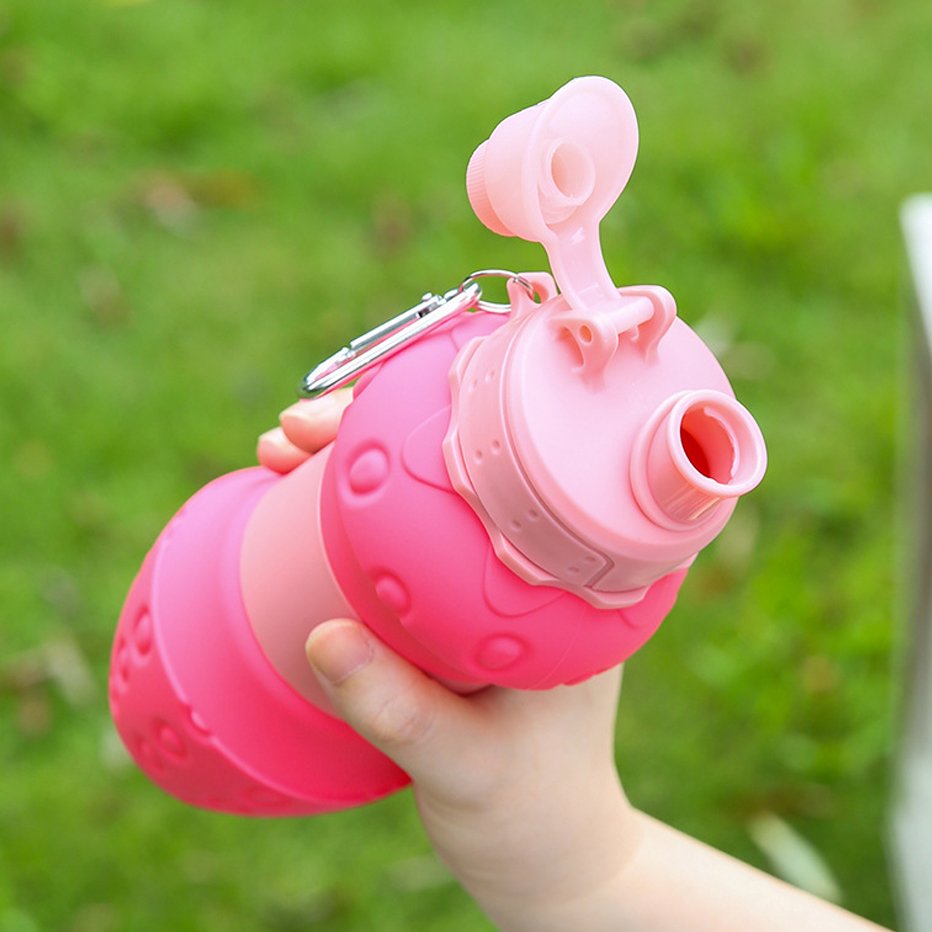 New Outdoor Travel Silicone Folding Mug Children's Retractable Mugs kids water bottle