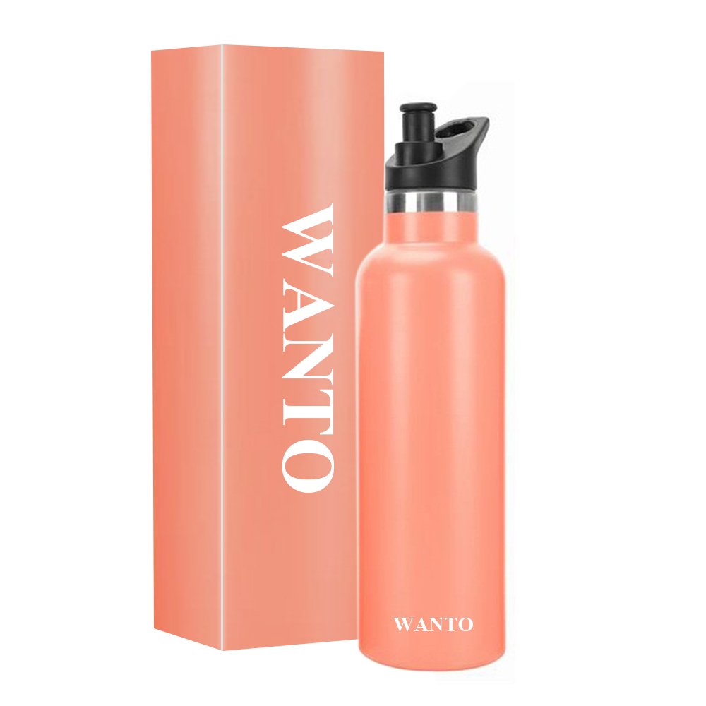 Wanto 12oz 18oz 21oz 25oz 32oz Portable Stainless Steel Hot And Cold Water School Vacuum Flasks Thermoses With Bamboo Lid