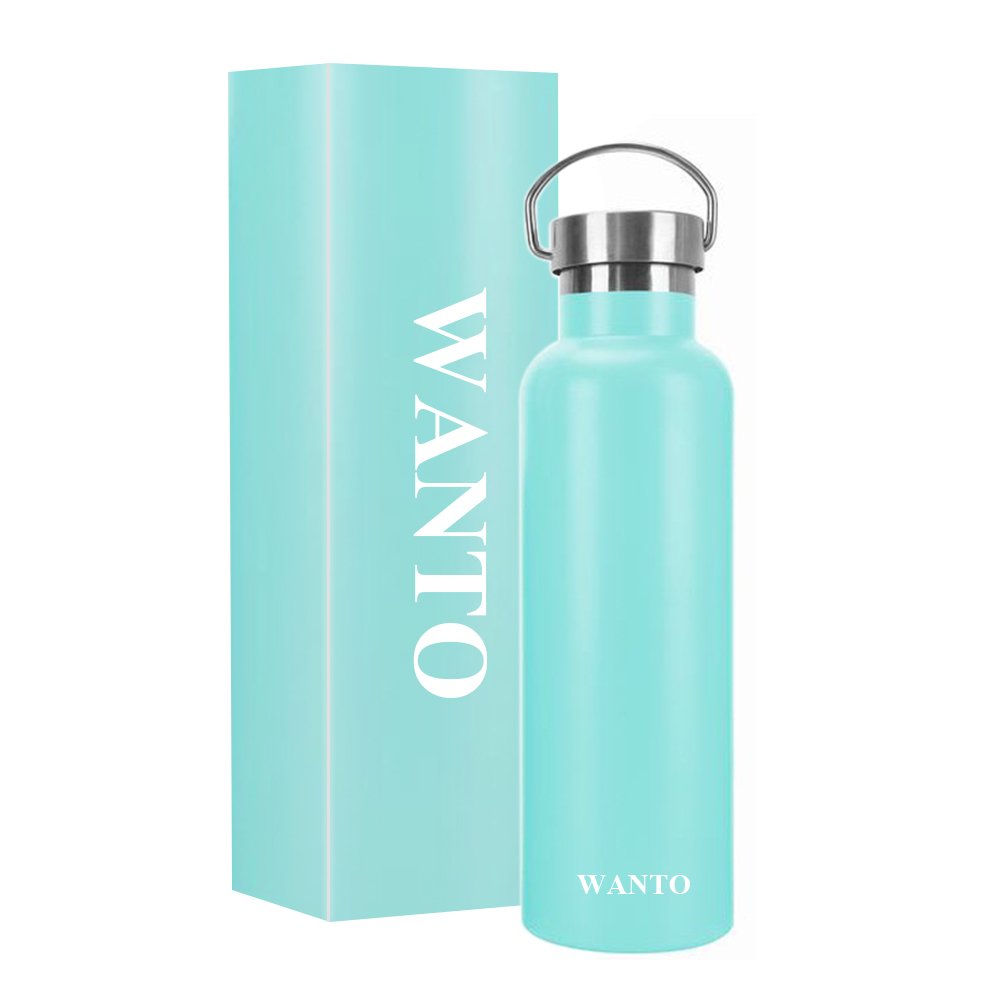 Wanto 12oz 18oz 21oz 25oz 32oz Portable Stainless Steel Hot And Cold Water School Vacuum Flasks Thermoses With Bamboo Lid