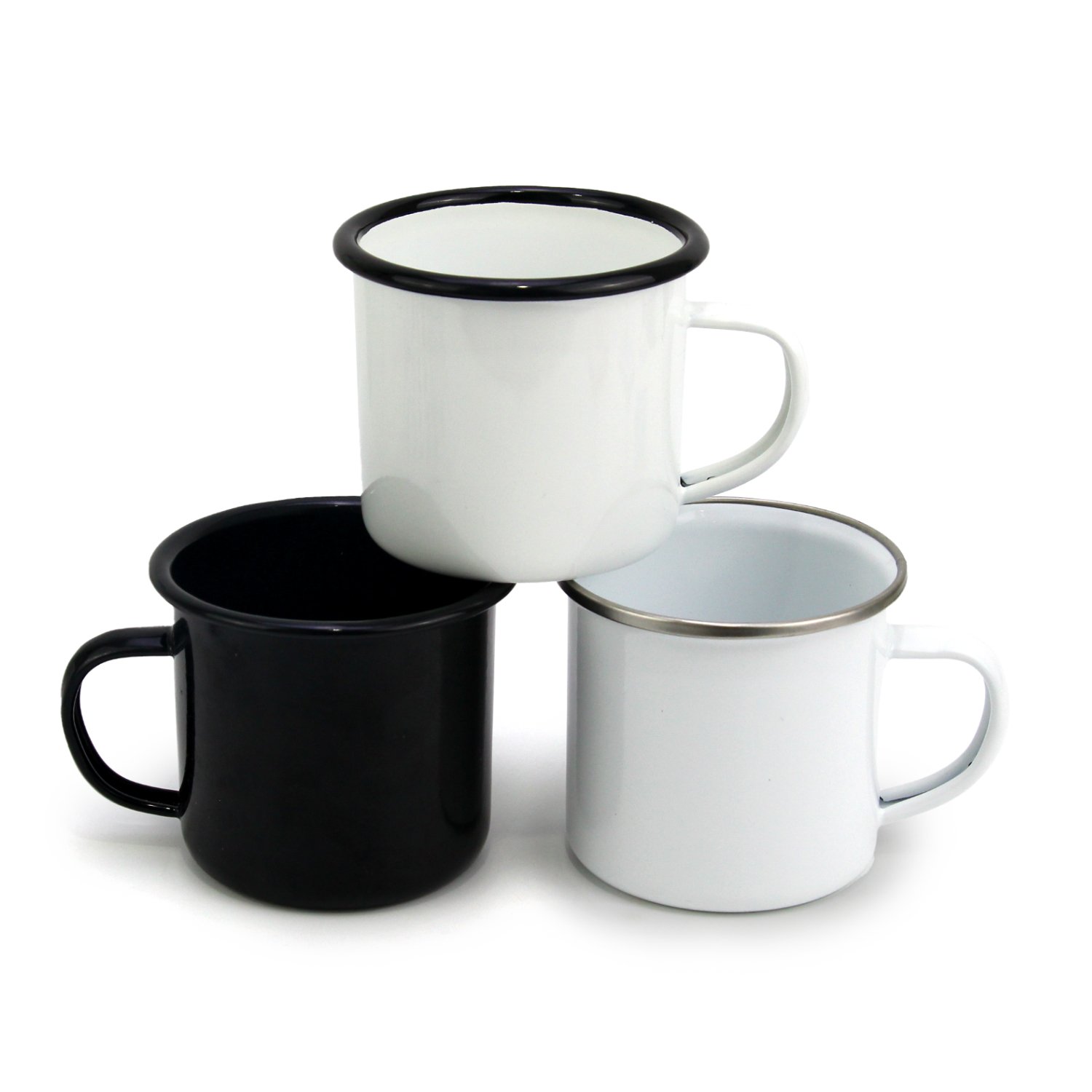 2023 Festival Holiday Promotion Cheap Enamel Camp Cup Tasses Email Avec Logo Camping Mug Enamel Drinking Mug
