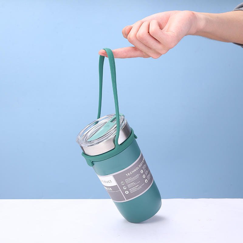 LeMuna 550ml/710ml Vacuum Insulated Stainless Steel Mug with Custom Logo and Lid Glitter Coffee Cup