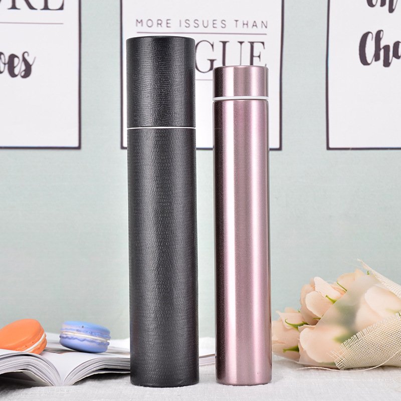 260ml slim thin double wall color stainless steel thermos vacuum flask