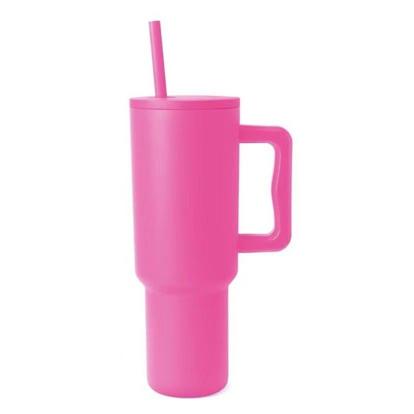 RTS40 oz thermos cup with handle factory source supply can be customized with pattern and logo