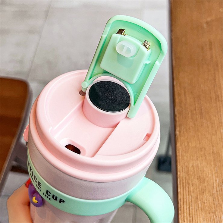 650ml Black White Pink Stainless Steel Travel Coffee Mug With Temperature Display With Digital Temperature For Cafe Cup