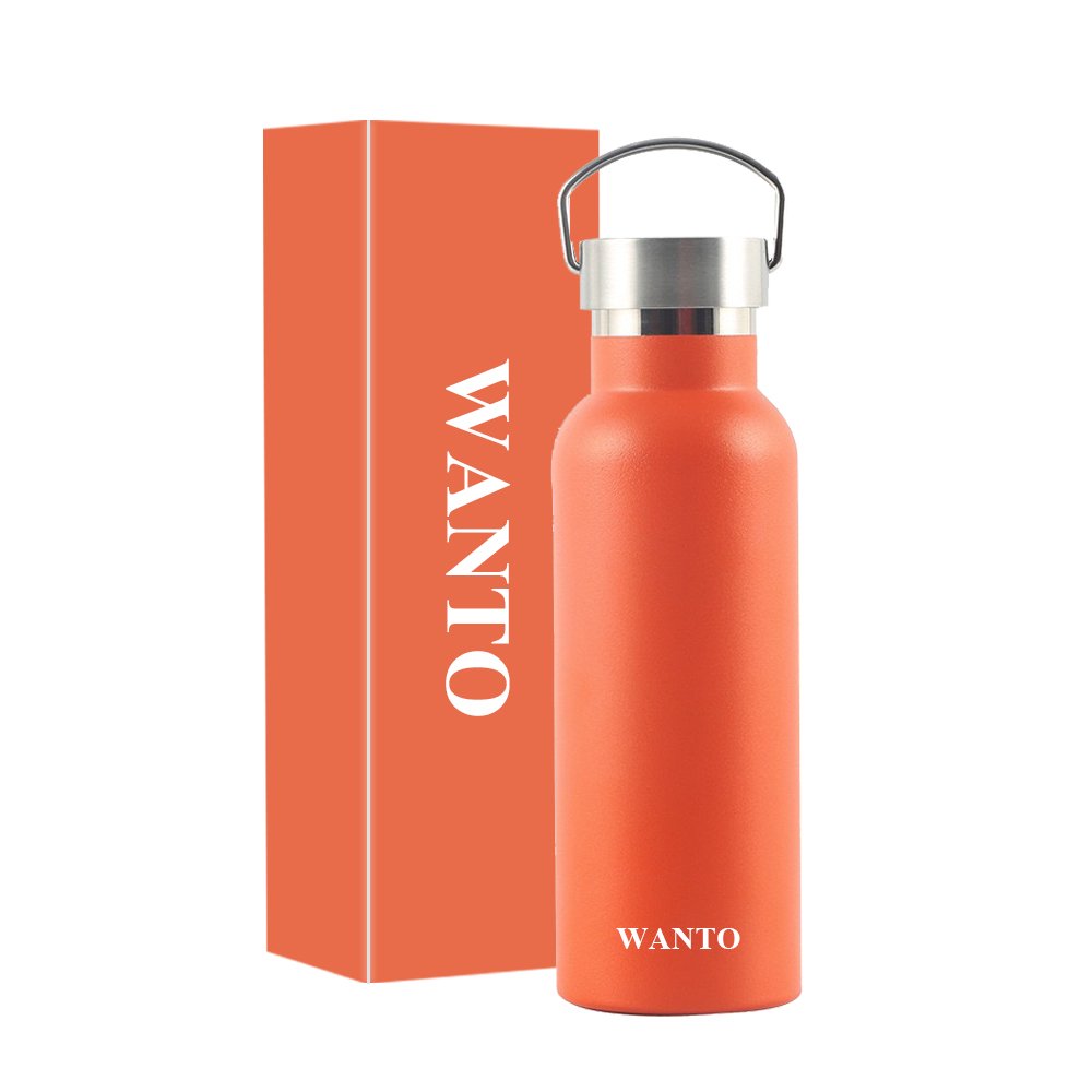 Wanto customized stainless steel signature high grade vacuum flask water bottles thermos with competitive price