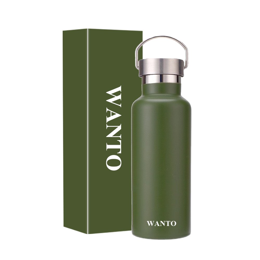 Wanto customized stainless steel signature high grade vacuum flask water bottles thermos with competitive price