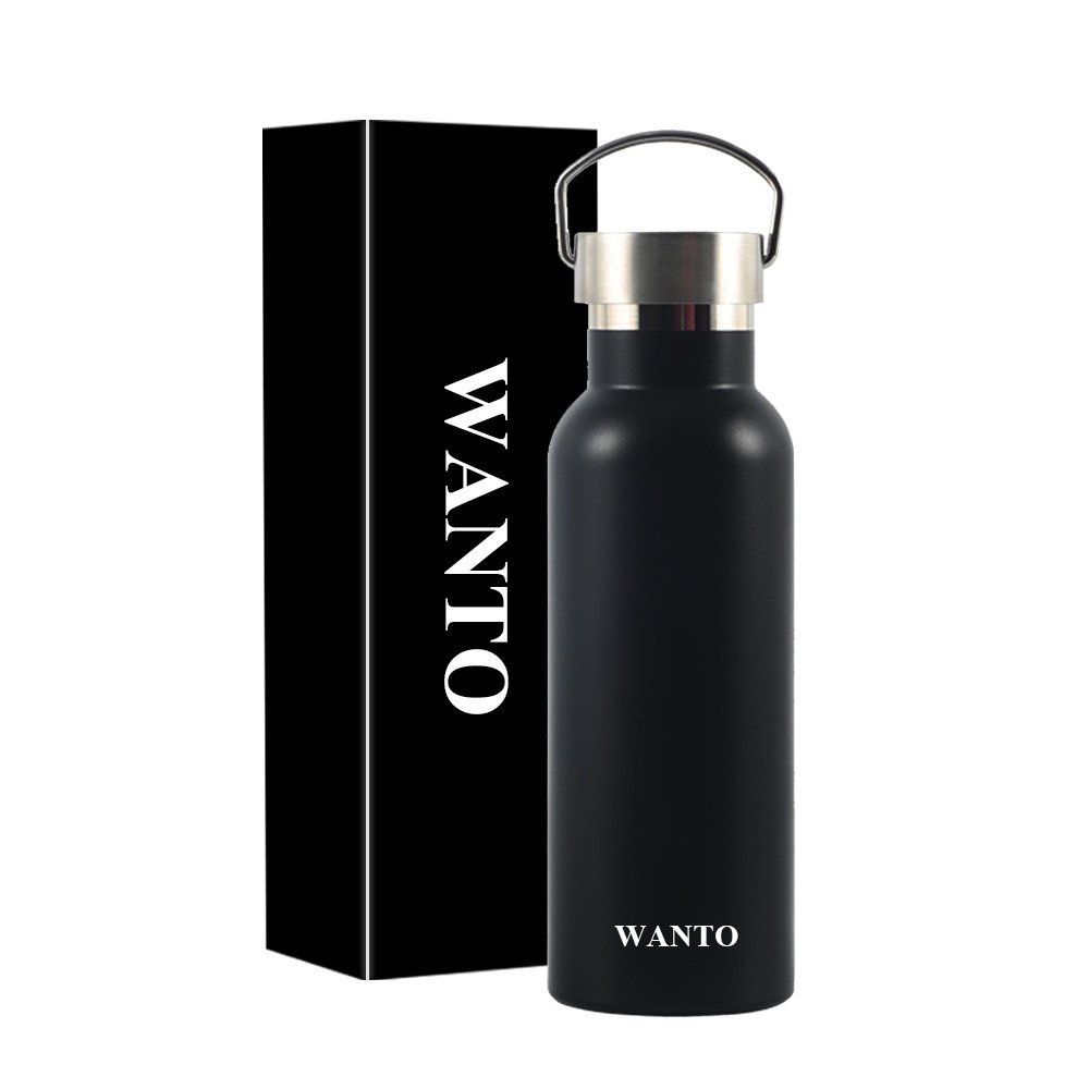 Wanto customized stainless steel signature high grade vacuum flask water bottles thermos with competitive price