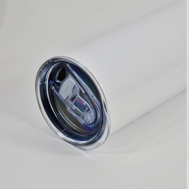 Usa Warehouse In Stock 20oz Stainless Steel Double Walled Insulated Coffee Mug White Skinny Sublimation Blanks Tumbler Straight