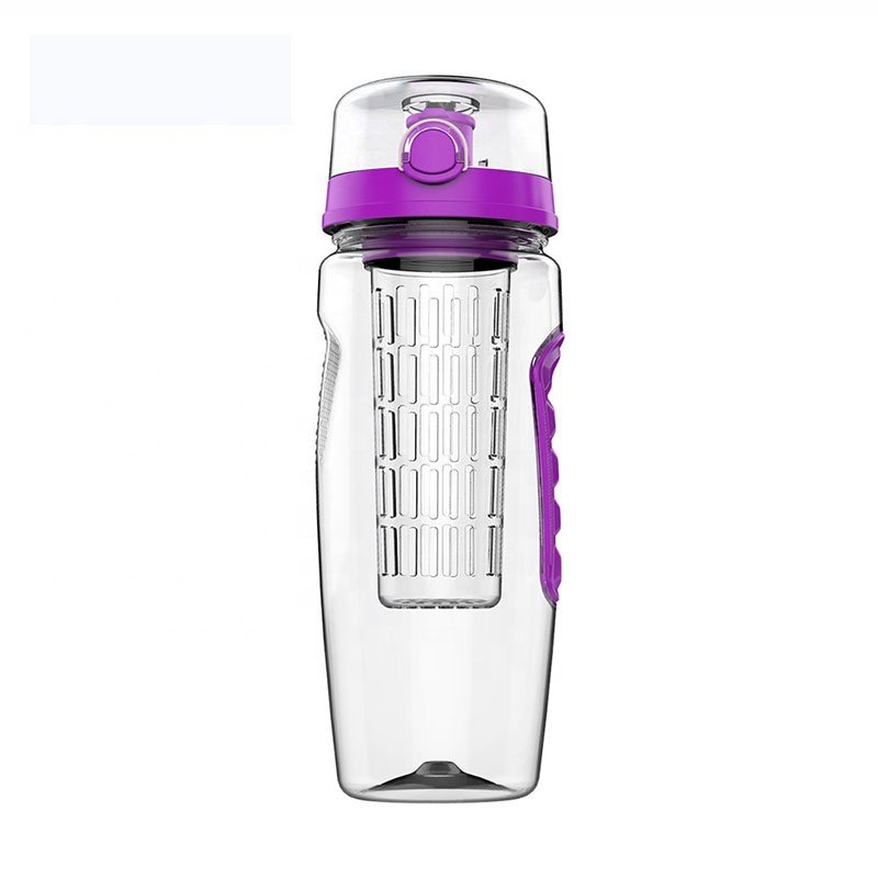 Fruit Infuser Water Bottle 32oz Best BPA Free Fruit Infusion Sports Bottle Flip Top Lid W Drinking Spout Leak Proof