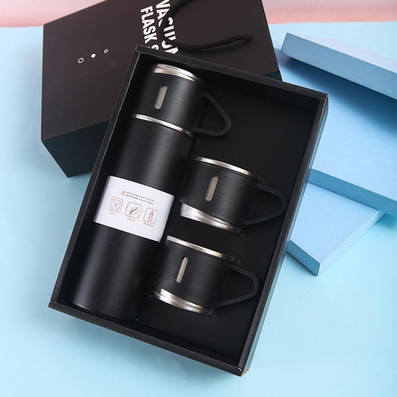 500ML Custom logo Thermos set Vacuum Flask Double Walled Insulated Sports Stainless Steel Water Bottle
