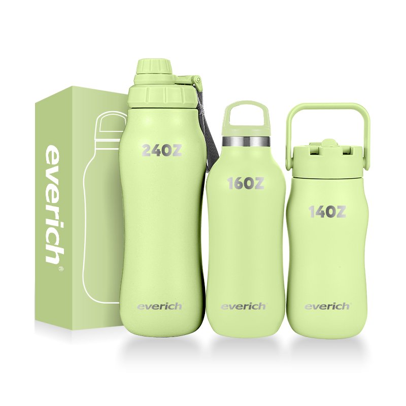 2024 BPA free LFGB Double walled Insulated Stainless Steel Vacuum Flask Sport Water Bottle with straw easy carry