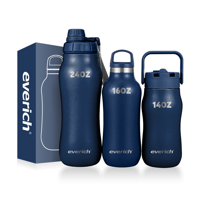2024 BPA free LFGB Double walled Insulated Stainless Steel Vacuum Flask Sport Water Bottle with straw easy carry
