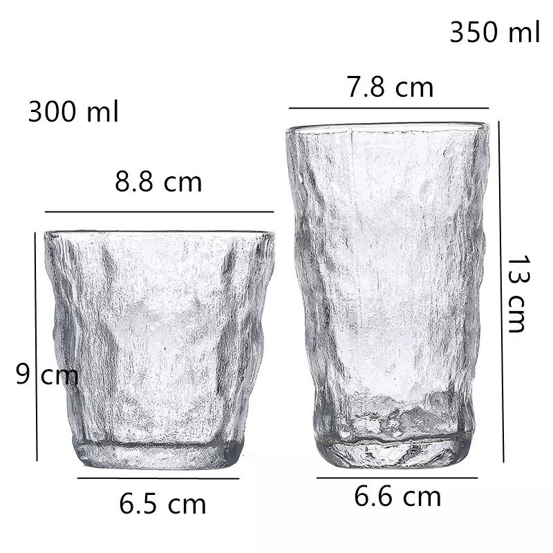 Hot on gradient whiskey glass beer mug 300ml 350ml colored glass cup drinking glass