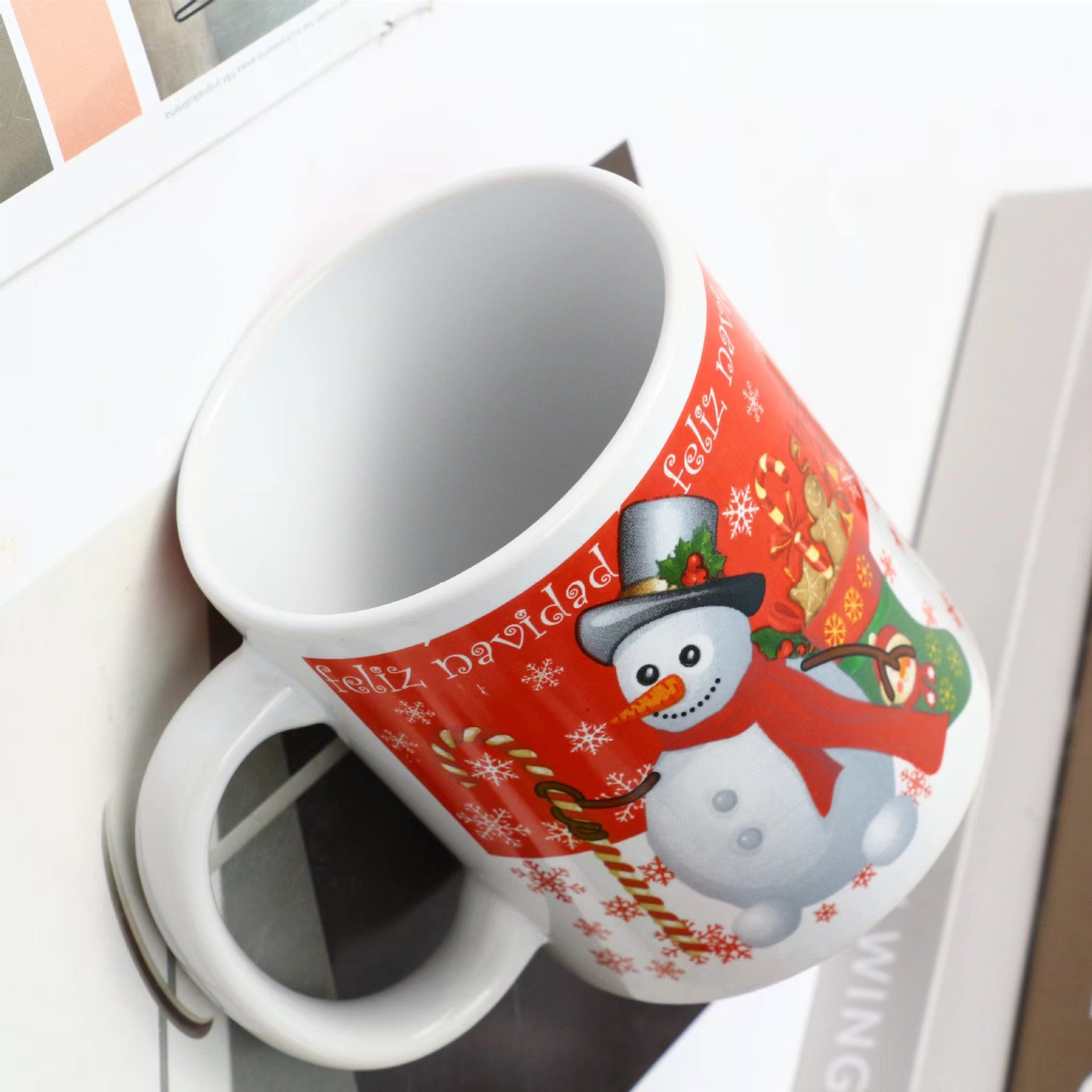 2024 White Custom Plain Mug Printed Sublimation Blank Ceramic Coffee Mug