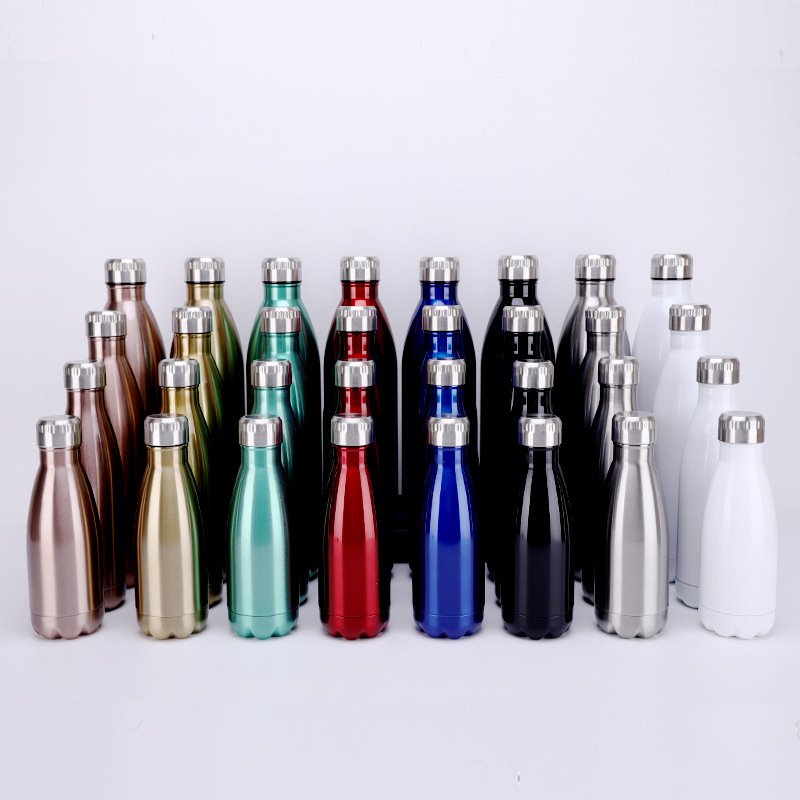 17oz Vacuum Flasks Cola Shape Fitness Thermo Sports Bottle Stainless Steel Water Bottle With Custom Logo