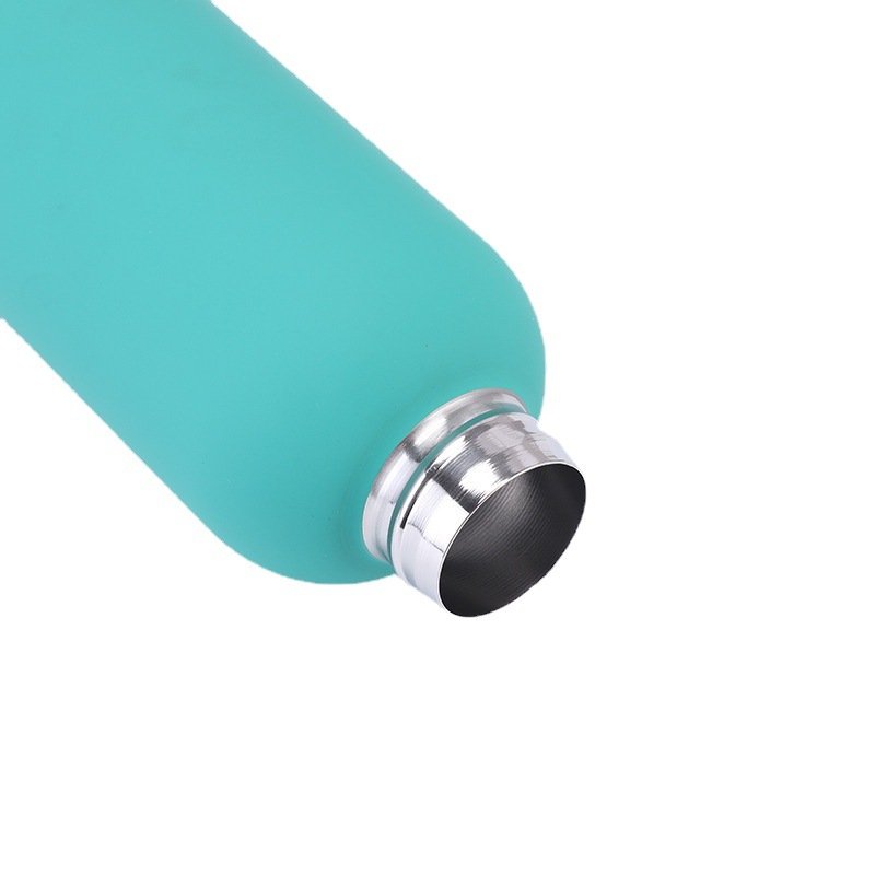Rubber Painted Thermos Cup 500ml Double Wall Insulated Sports Water Bottle Stainless Steel Vacuum Flasks