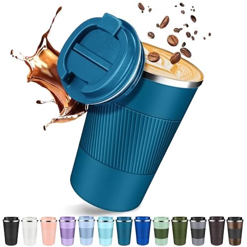 380ml/510ml Double Layer Food Grade Stainless Steel Coffee Mug with Non-Slip Box Car Thermos Travel Thermos