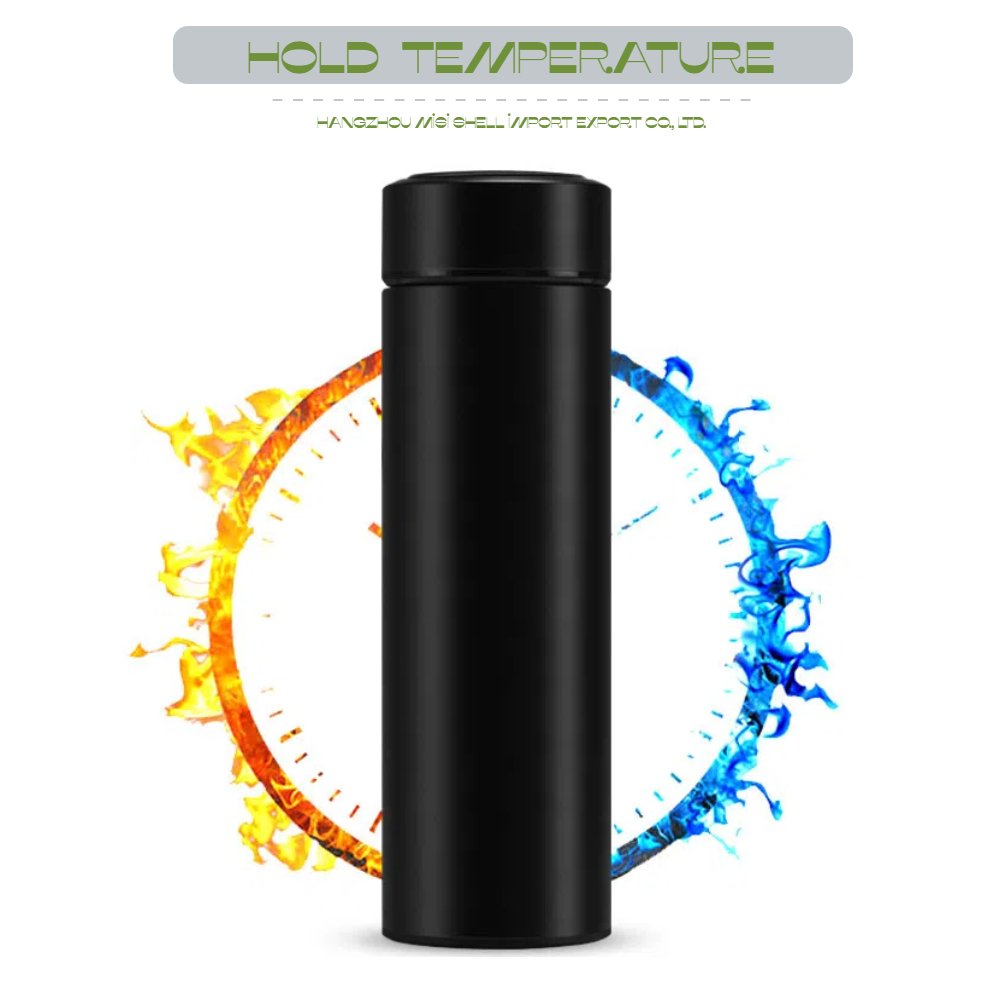 Customized Color 500ml Intelligent Vacuum Water Bottle Led 304 316 Smart Coffee Mugs Cup vacuum cupping therapy thermos