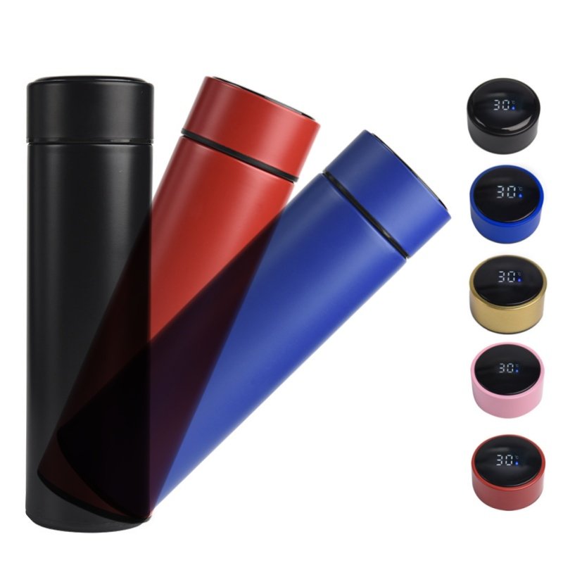 Customized Color 500ml Intelligent Vacuum Water Bottle Led 304 316 Smart Coffee Mugs Cup vacuum cupping therapy thermos