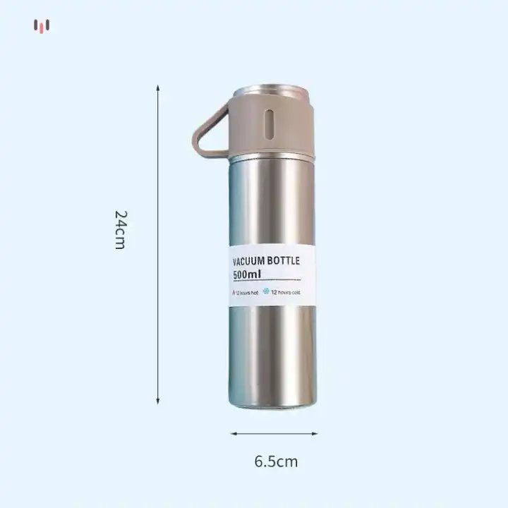 New 304 Double Stainless Steel Vacuum Flask Gift Set Thermos Bottle Insulated Travel Business Trip car Water Bottle For Men