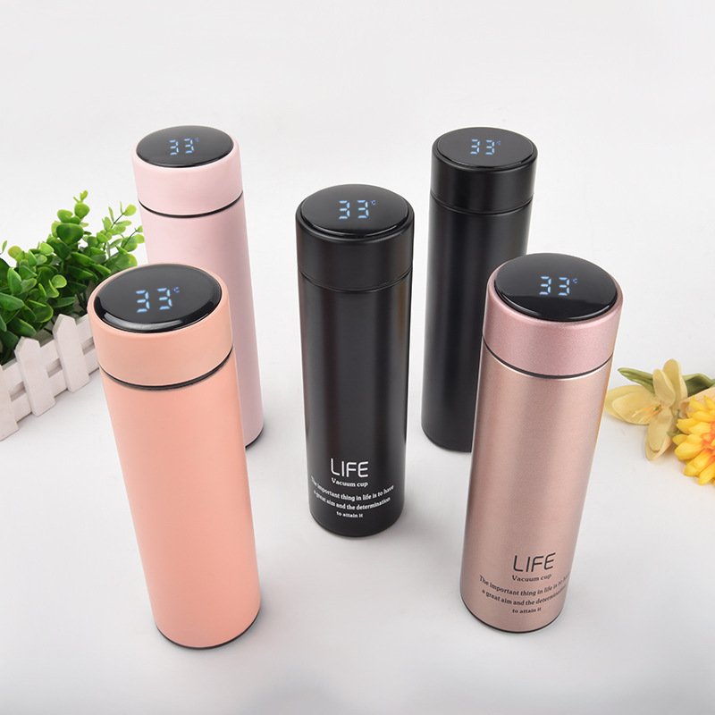 Factory Wholesale Water Bottle Intelligent Stainless Steel Drinking Reminder Temperature Display Flask Termo Smart Cup
