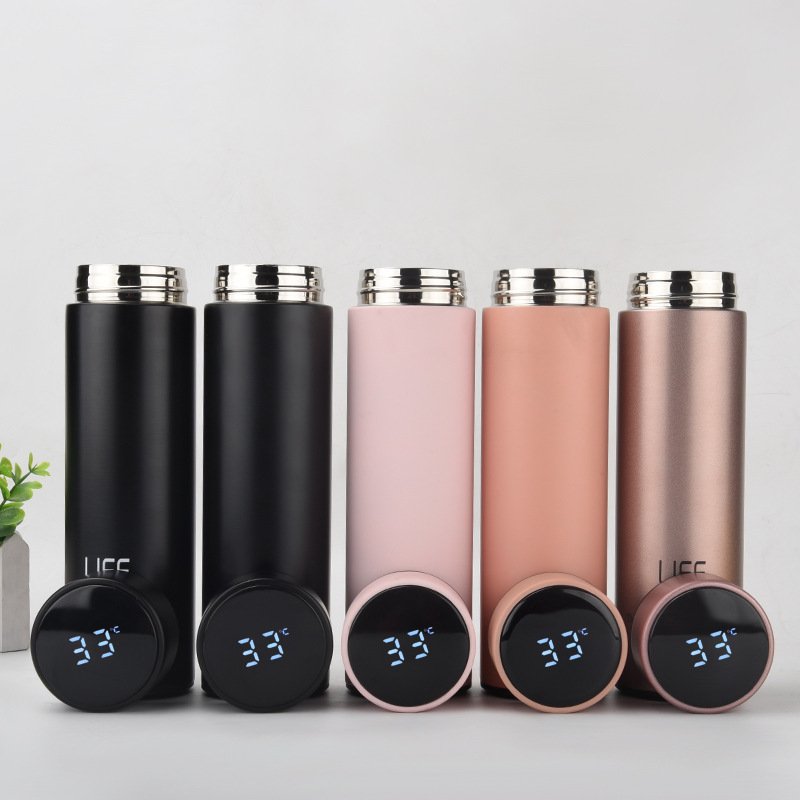 Factory Wholesale Water Bottle Intelligent Stainless Steel Drinking Reminder Temperature Display Flask Termo Smart Cup