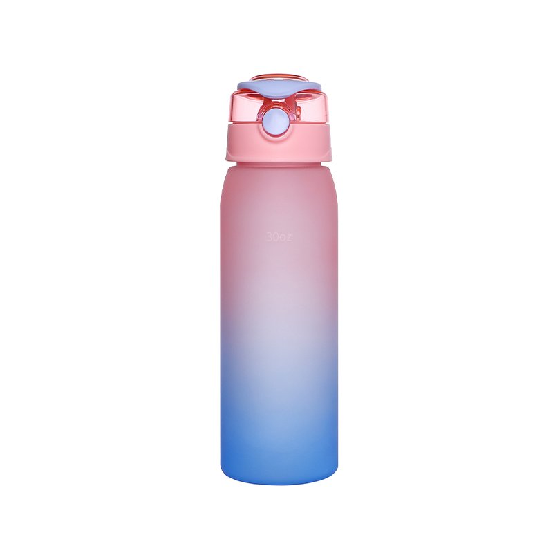 Hot Sale Trend 2024 900ml Personalized Gym And Outdoor Plastic Frosted Sports Water Bottles