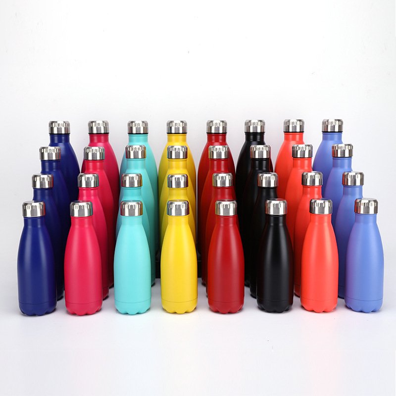 Sublimation Blanks Bottle Custom Logo Sport Sublimation cola shape Thermos Vacuum Flasks Eco Friendly Insulated Water Bottle