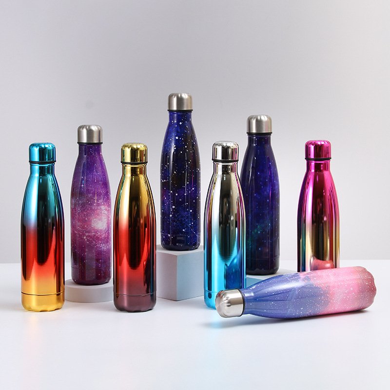 Sublimation Blanks Bottle Custom Logo Sport Sublimation cola shape Thermos Vacuum Flasks Eco Friendly Insulated Water Bottle