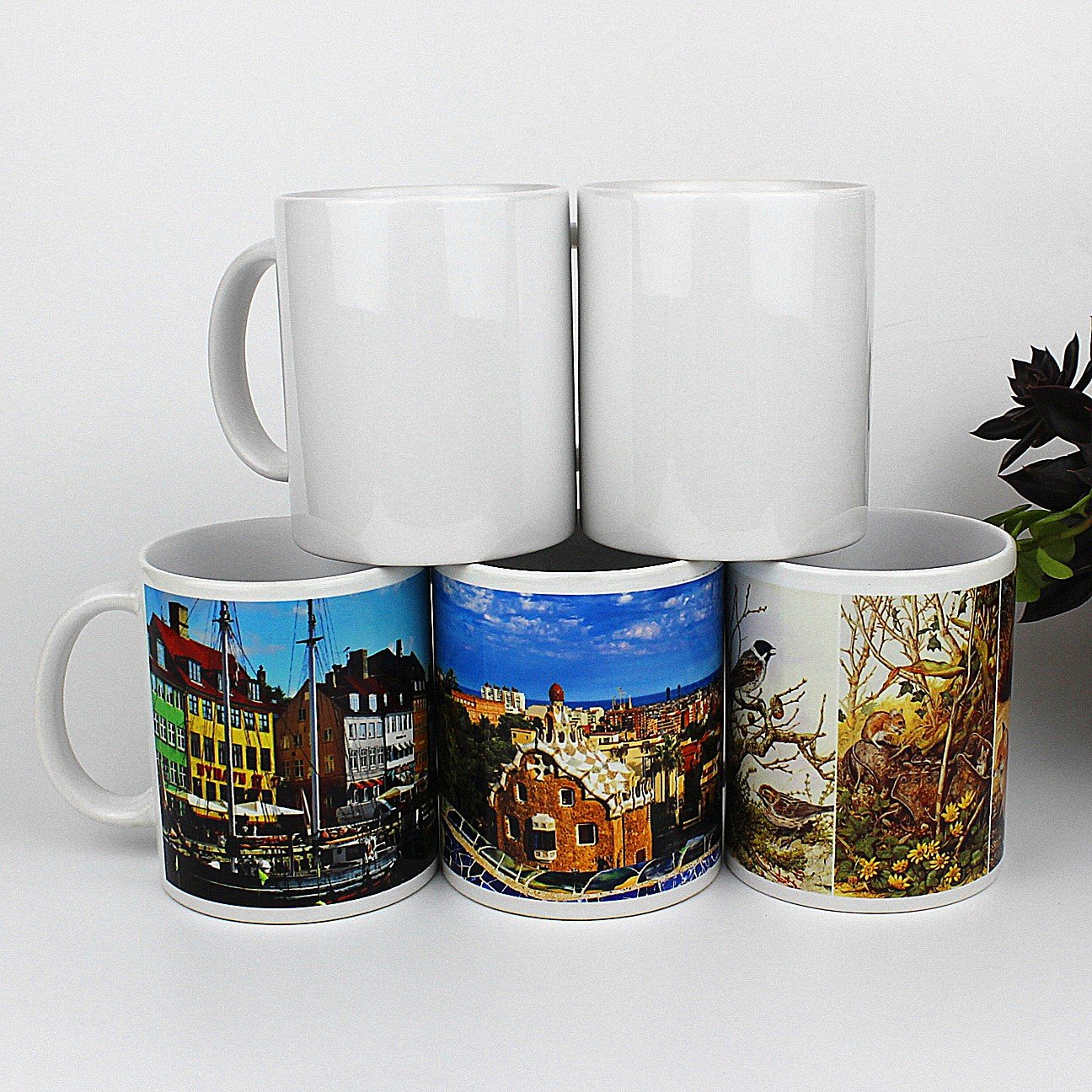 Wholesale Sublimation Printed Blank Ceramic 11oz Mugs Custom Logo Photo Change Color magic mugs