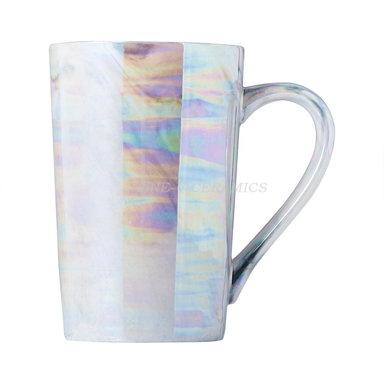 customized logo Simple stone mug creative teacup with lid office ceramic tea infuser cup pearl coffee mug pendant