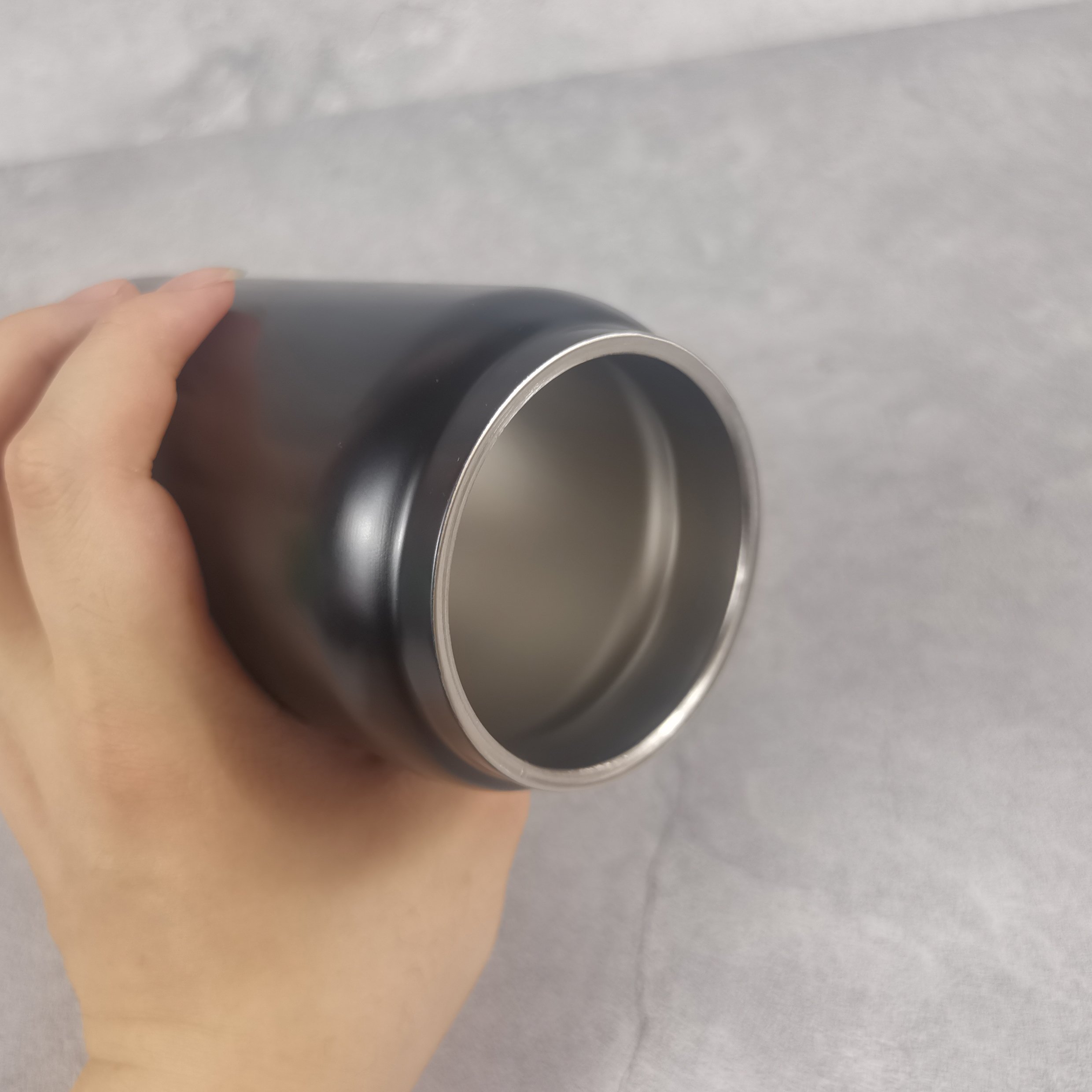 US warehouse 16oz sublimation macaron candy color matte metal can tumbler mug stainless steel vacuum insulated can cup for vinyl