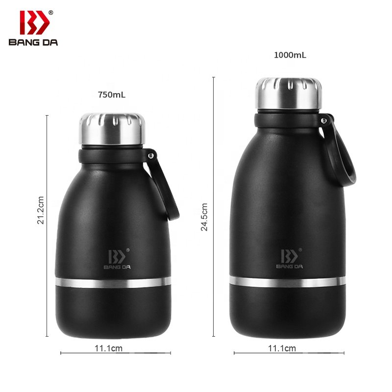 Branded Water Bottle Vacuum Flask with Bowl Design Portable Large Capacity Stainless Steel New Camping Gym Metal CLASSIC Outdoor