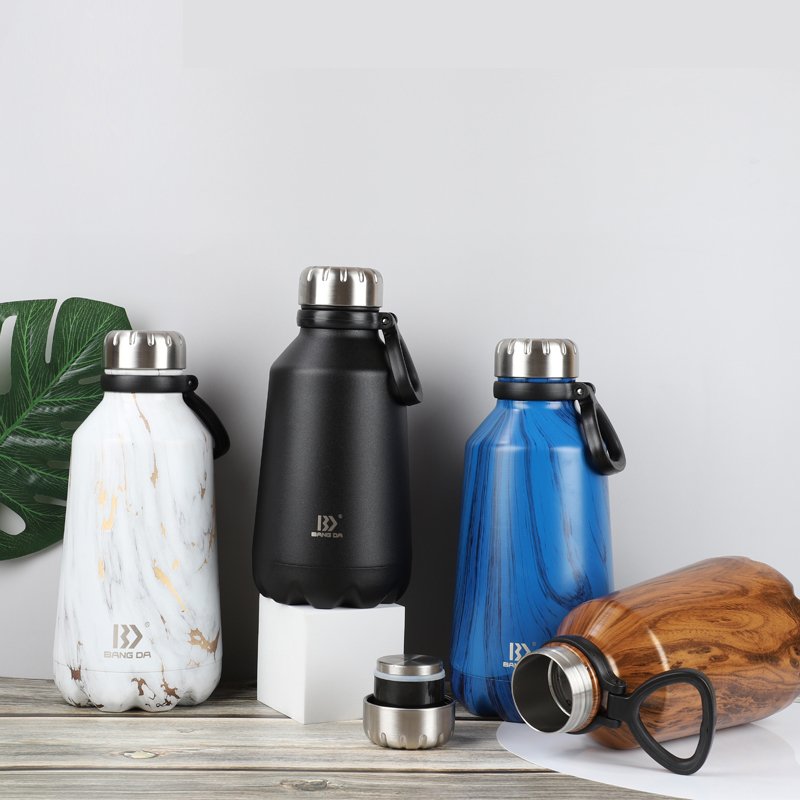 Branded Water Bottle Vacuum Flask with Bowl Design Portable Large Capacity Stainless Steel New Camping Gym Metal CLASSIC Outdoor