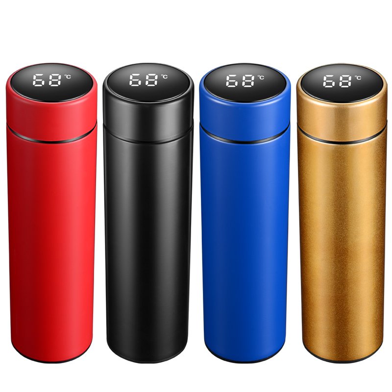 500ml Coffee thermos Tea Infuser Smart Sports Water Bottle with LED Temperature Display Double Wall Vacuum Insulated keep 24 Hrs