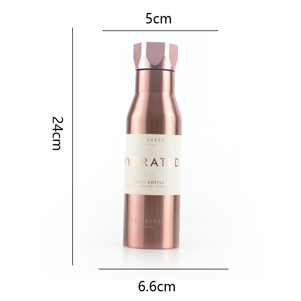 HEESUN 500ml Stainless Steel Vacuum Insulated Flask With A New Appearance, Outdoor Portable Thermal Water Bottle