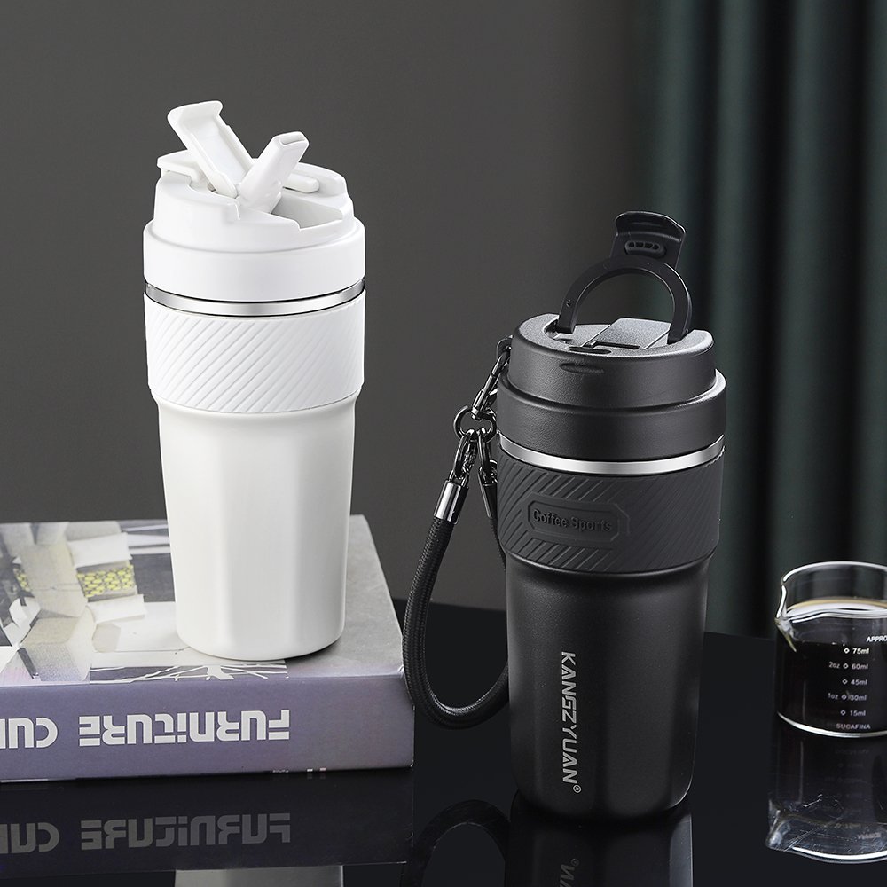 Custom 316 Stainless Steel Double Wall Insulated Coffee Cups Office Outdoor Travel Vacuum Coffee Mug Cup With Lids
