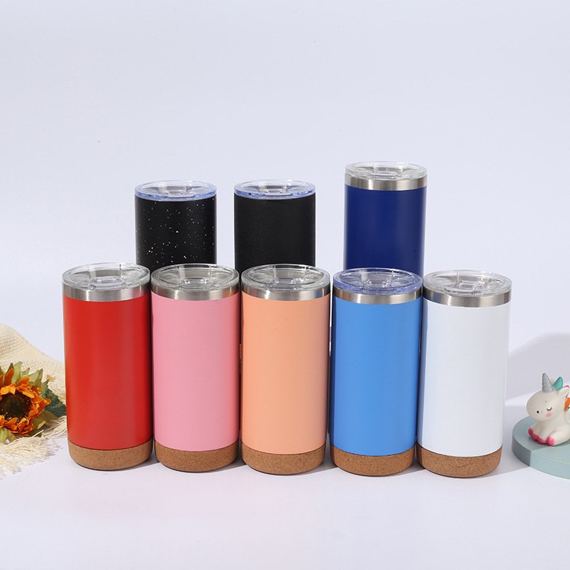 New Arrival Stainless Steel 500ml Vacuum Thermal Insulated Outdoor Sports Cola Water Bottle With Bamboo base
