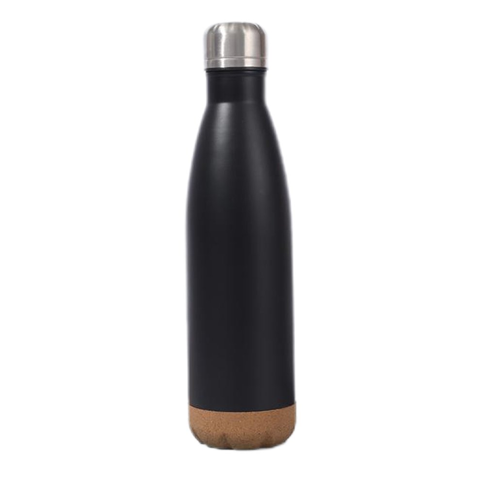 New Arrival Stainless Steel 500ml Vacuum Thermal Insulated Outdoor Sports Cola Water Bottle With Bamboo base
